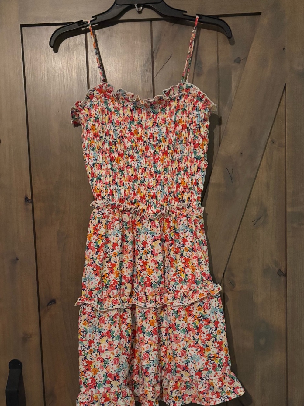 Floral Smocked Sundress with Ruffle Tiers